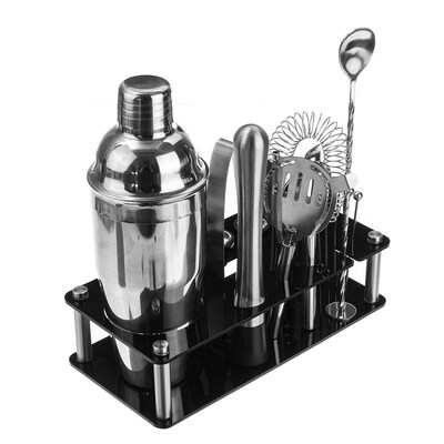 18pcs 750ml Stainless Steel Cocktail Shaker Set Drink Mixer