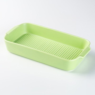 Ceramic Baking Pan Rectangle Baking Mold Baking Tray Practic