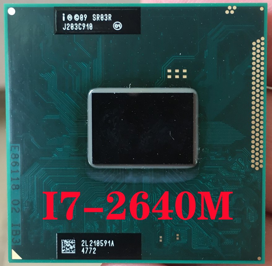 SR03R  Core i7-2640M Laptop processor Socket G2 rPGA988B not