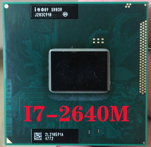 SR03R  Core i7-2640M Laptop processor Socket G2 rPGA988B not