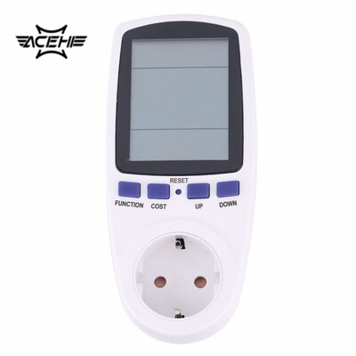 ACEHE EU Plug Digital Wattmeter Power Energy Meter Analyzer