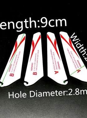 9CM 7CM Main Blades Props Electric Flying RC Sensor Helicop