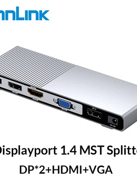 Unnlink DisplayPort 1.4 to HDMI VGA DP MST Hub 4K60Hz 1x4 S