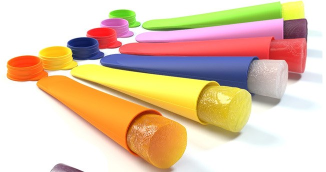 Silicone popsicle mold ice pop molds ice cube tray ice cream