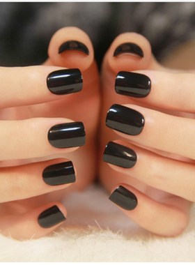 5Colors Fake Nails Long Pointed Wear Manicure Matte Stick o