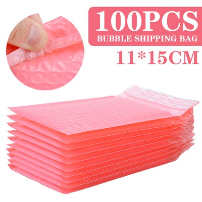 *10pcs Pink Plastic Bubble Mailer Padded Envelope Shipping P