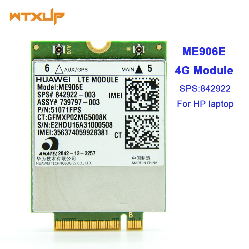 UNLOCKED HUAWEI ME906E LTE w/GPS 4G module SPS 842922 WWAN