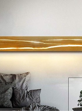 50* 8*6.5cm Rotatable Wooden Wall Lamp Wood Grain Color Thr