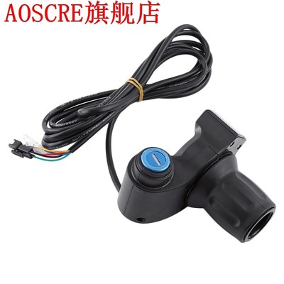 Electric Bike Switch Half Wrist Throttle Grip with Led Displ