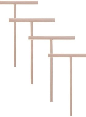 WSFS Hot 4Pcs T Shape Crepe Maker Pancake Batter Wooden Spre