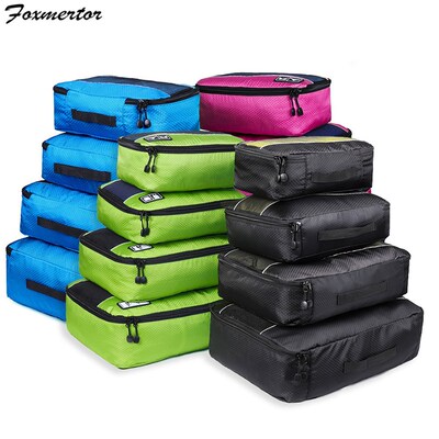 Foxmertor Packing Cubes Fashion Travel Duffle Bag Mesh Pack