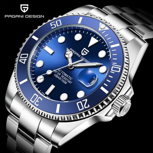 PAGANI Design Brand Luxury Men Watches Automatic Black Watc