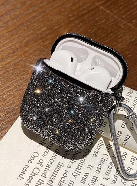 Luxury 3D Bling Diamonds Soft Wireless Earphone Case For Ai