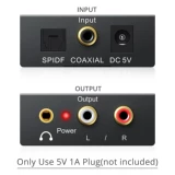 Prozor 192 кГц DAC Converter Digital в аналоговый аудио конвертировать