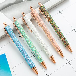 1 Pieces Lytwtw's Roller Ballpoint Pen Rhinestone Luxury Cu