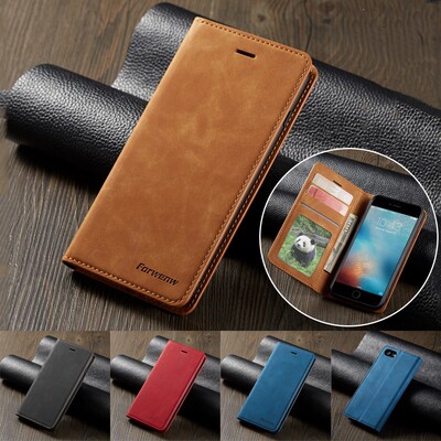 Forwenw Flip Stand Leather Case For iPhone SE 2020 8 7 6 6S