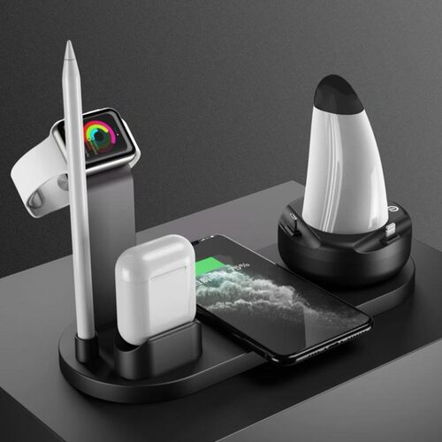 Wireless Charger Station 15W Fast Wireless Charging Dock 6