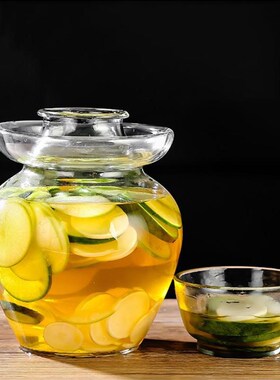 Transparent Thicken Glass Pickle Jar Korean Kimchi Jars Vege
