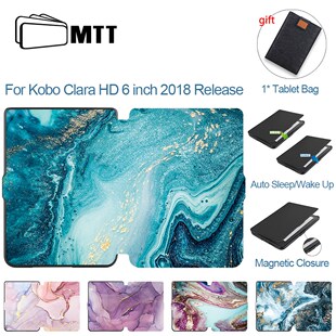 MTT Marble PU Leather Case For Kobo Clara HD 6 inch E Book