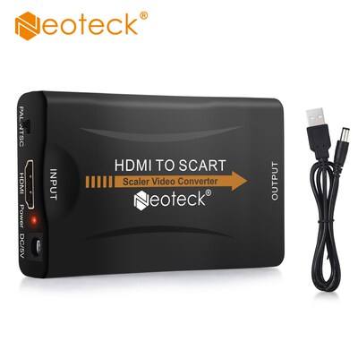 Neoteck 1080P HDMI To SCART AV Converter Adapter HDMI  Inpu