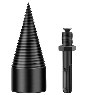 HHO-38mm Drill Bit Chop Wood Splitting Tool Cone Log Splitte