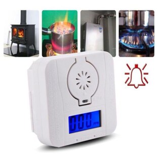 Carbon Monoxide Digital Warning Alarm Sensor Detector Temp L