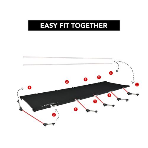 Outdoor Foldable Bed Portable Single Person Camping Cot for