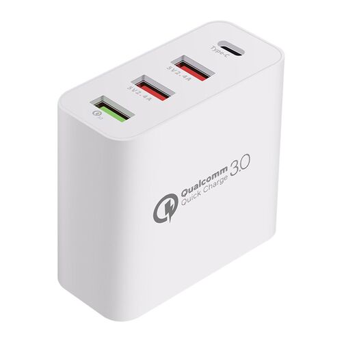 48W 4 Port Fast Charger Pd Type C Usb Charger Tablet Qc 3.0