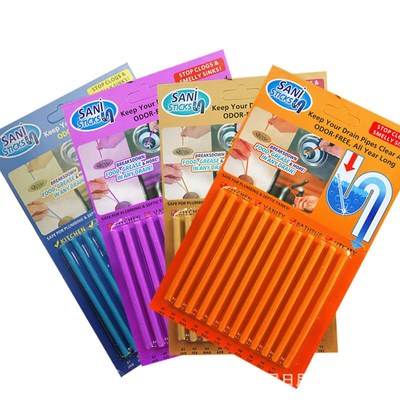 12PCS/Pack Sani Sticks Sink and Drain Cleaner Bathtub Decon