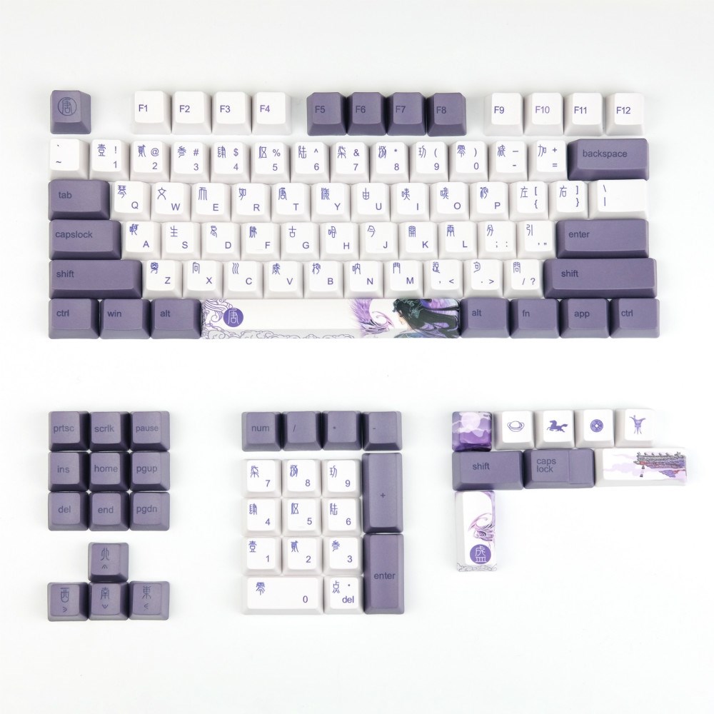 108 Keys Added Ladder Personality 6064 PBT Keycaps OEM Profi