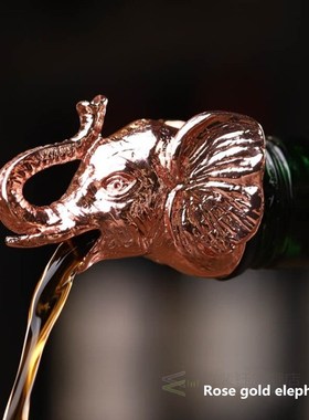 Deer head stainless steel pourer, animal wine stopper, wine