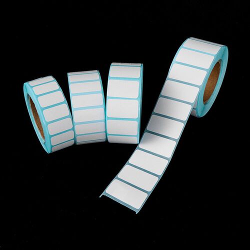 1000pcs/Roll White Adhesive Paper Thermal Label Sticker Pap