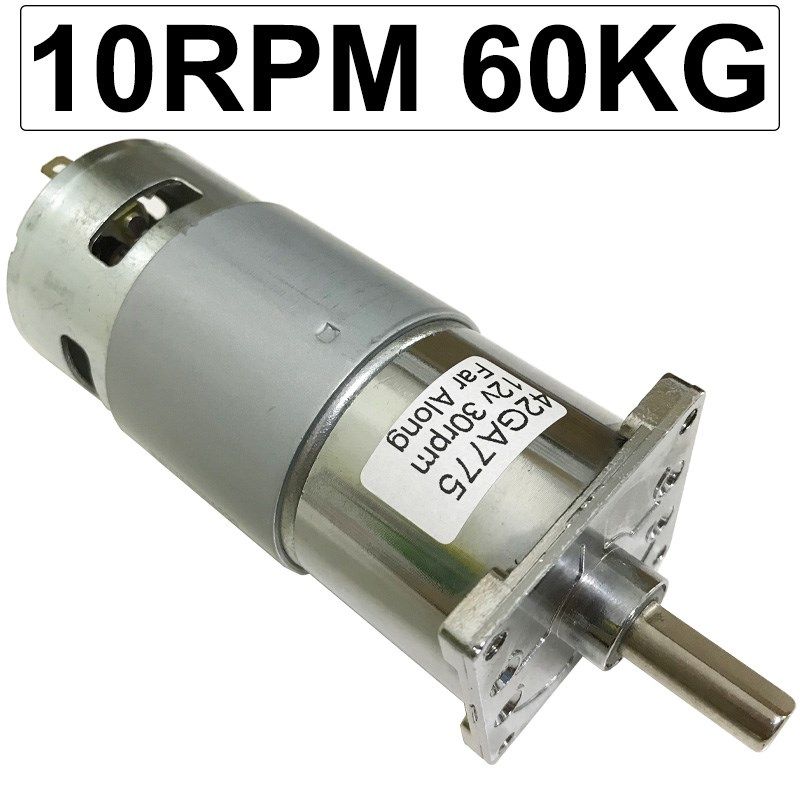 Electric Micro DC High Torque Geared Motor Slow Speed 10 60