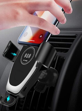 Car Mount 10W Qi Wireless Charger for IPhone 11 Pro XS Max