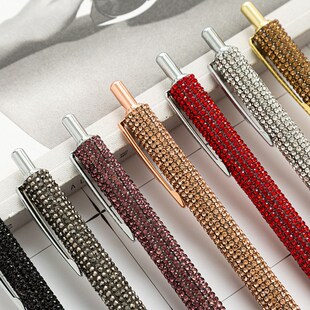 1Pc Shiny Metal Pens Upscale Luxury Ballpoint Pens Ball Pen