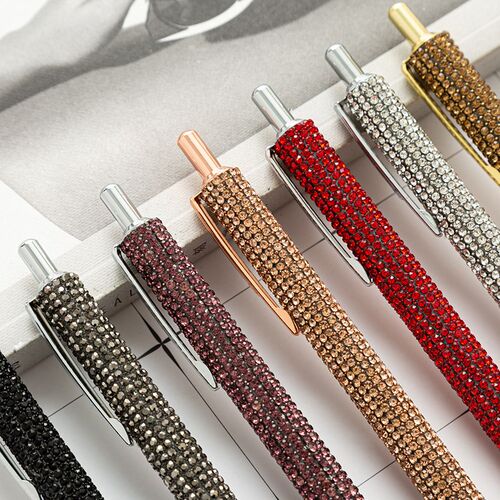 1Pc Shiny Metal Pens Upscale Luxury Ballpoint Pens Ball Pen