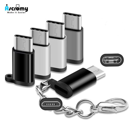 Ascromy USB C to Micro USB Converter Cable Charger Connecto