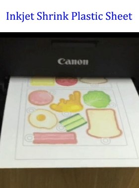 5pcs/lot Printer Inkjet Shrink Plastic Sheet DIY Creative T