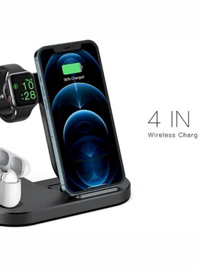 Foldable 10W Wireless Charger Stand for Apple Watch Airpods