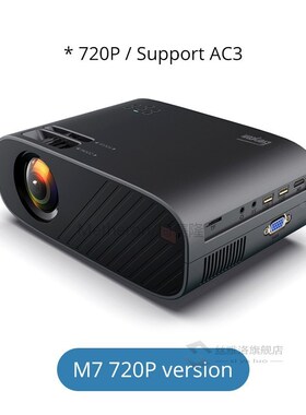 M7 LED Video Projector HD 720P Portable HDMI Optional Androi