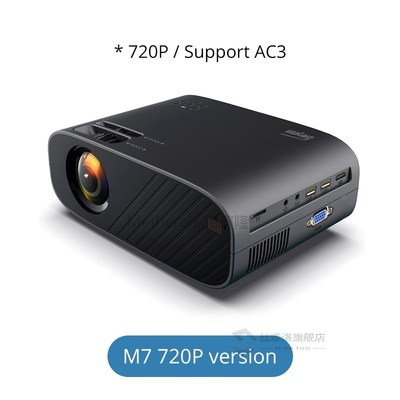 M7 LED Video Projector HD 720P Portable HDMI Optional Androi