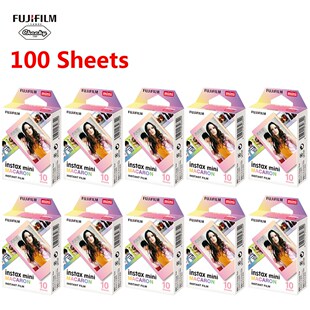 10 100 Sheets Fujifilm Fuji Instax Mini Film 8 9 7s 9 70 25