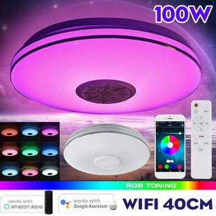 100W 85-265V wifi Led Ceiling Light Remote Control bluetooth