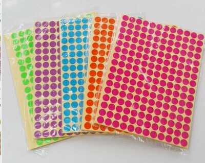 16mm Circle Round Color Coded Label Dot Sticker Code price