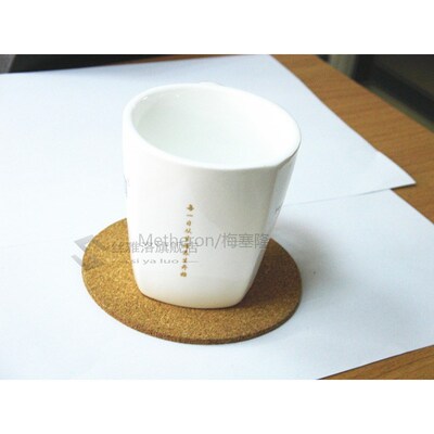 6pcs/Lot Heat Resistant Wood Round Shape Cork Coaster Tea Dr
