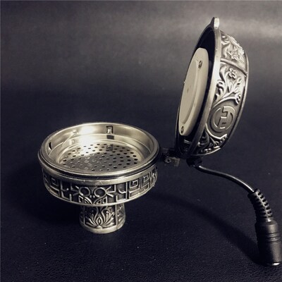 Arab Silver Metal Hookah Shisha Special Charcoal Electric Fu