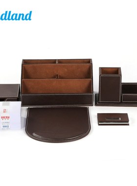 Kingfom Desktop Organizer Set Pen Holder With Business Card