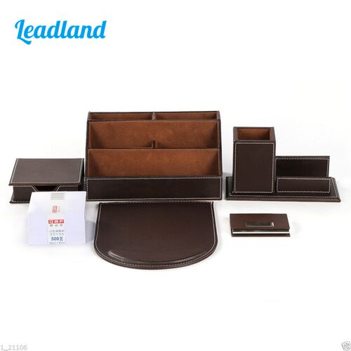 Kingfom Desktop Organizer Set Pen Holder With Business Card