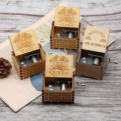 New hand cranked music box I love you my Queen Bohemian Rha