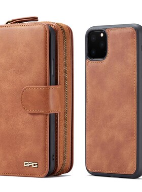 BRG Multifunction Wallet Leather Case For iphone 11 Pro 12